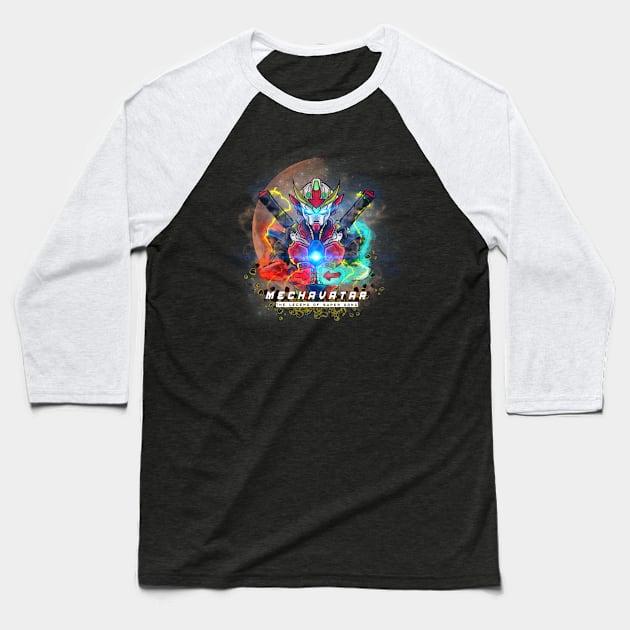 Mechavatar : The Legend of Super Aang Baseball T-Shirt by CoretanVector